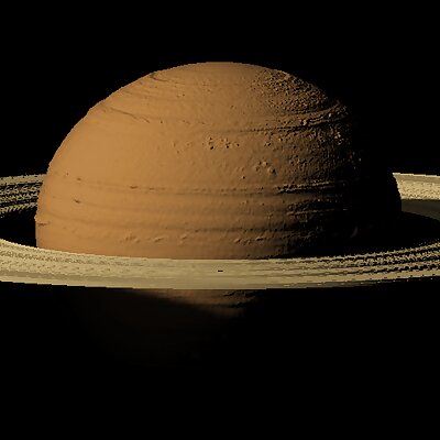 Saturn scaled one in 500 million
