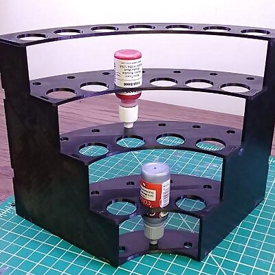 Modular Hobby Paint Rack  Inside Corner