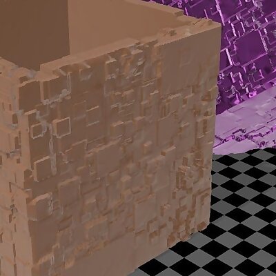 Random generated cube planter