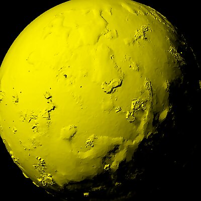 Io with known topography scaled one in twenty million