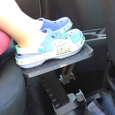 Footstool into the car for a child