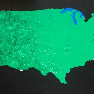 USA Topology Map