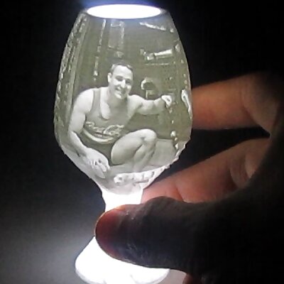 Cupshaped lithophane personalize with your photo