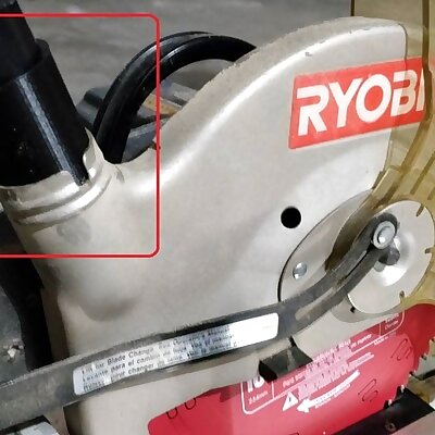 Ryobi Miter Saw TS1340 to ShopVac vacuum adapter