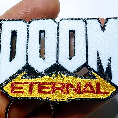 Doom eternal keychain