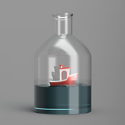 Not The Benchy in a bottle multicolored version