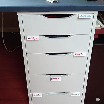Label tag for IKEA Alex Drawer
