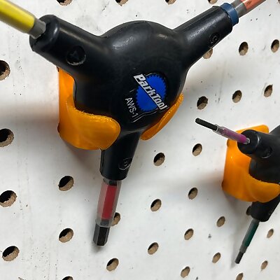 Park Tools Y wrench holder for pegboard
