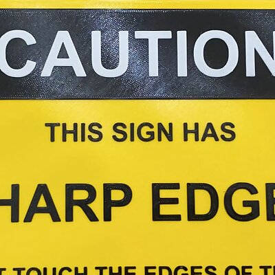Sharp Edges Safety Sign