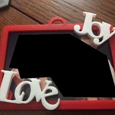 Christmas Ornament Picture Frame