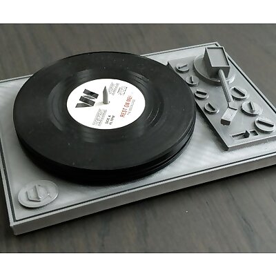 Turn table  holder for record coasters  Remix