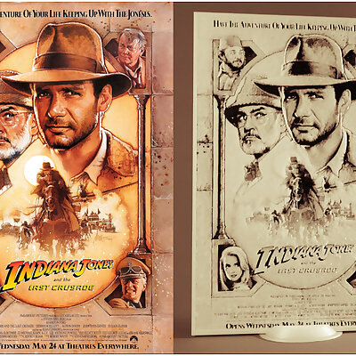 Indiana Jones y la última cruzada DIBUJO 3D