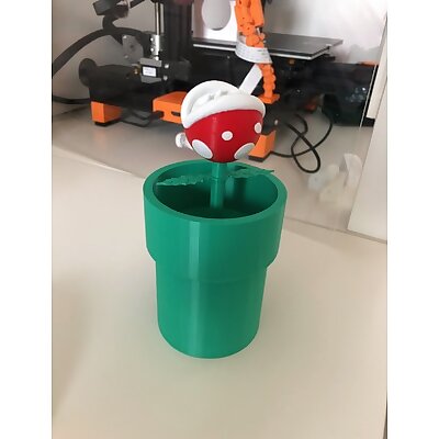 Piranha Plant Pencil Topper  Multi colors with one extruder