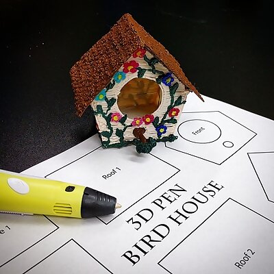 3D Pen Bird House Template