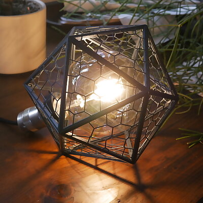 Icosahedron Lamp Voronoi Pattern