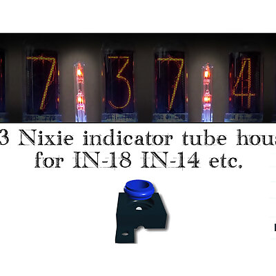 IN3 Nixie 2 Dots Tube Housing IN18 IN14 DIY Clock