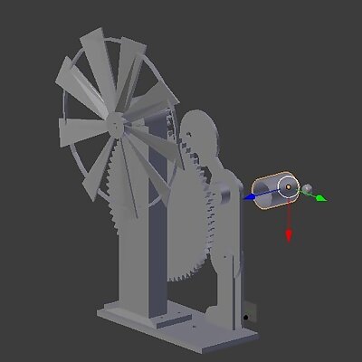 Wind Mill Man Animation