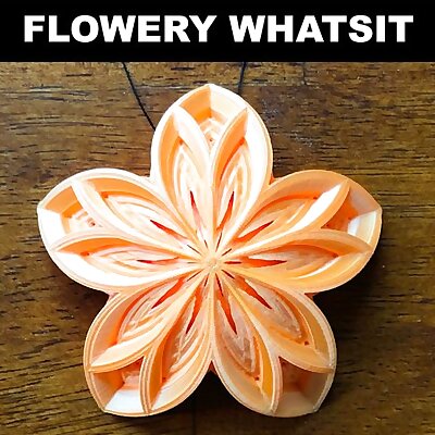 Flowery Whatsit OrnamentSuncatcher