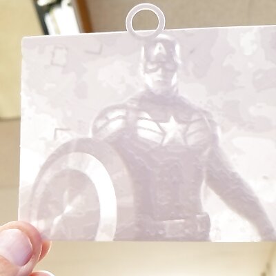 Captain America Lithophane