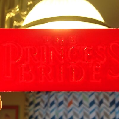 Princess Bride  LithoBookmark
