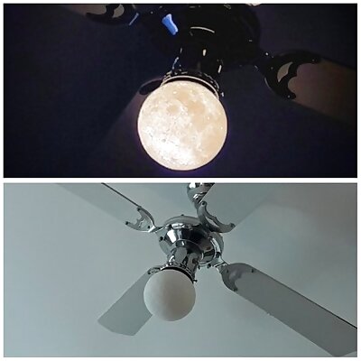 Moon flange for ceiling fan