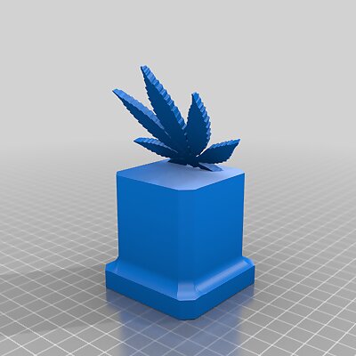 Best Buds Marijuana Leaf Trophy