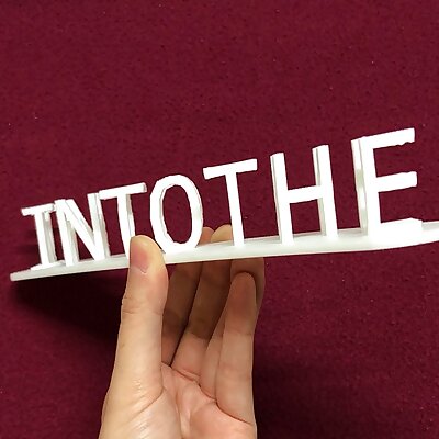 Into the unknown! Dual letter Illusion with Tinkercad