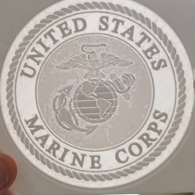 US Marine Corps Lithophane