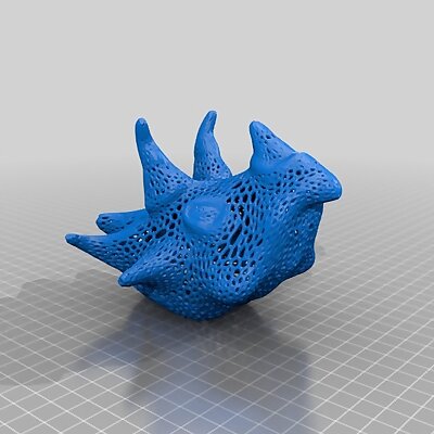 Triceratops Normal Voronoi Low Poly Bumpy