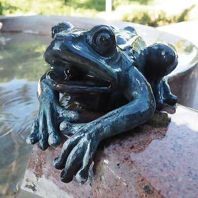 Frog from the fountain of Victor Tilgner