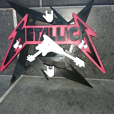Metallica Clock Wall
