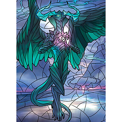 Ugin the Ineffable  stained glass  litho
