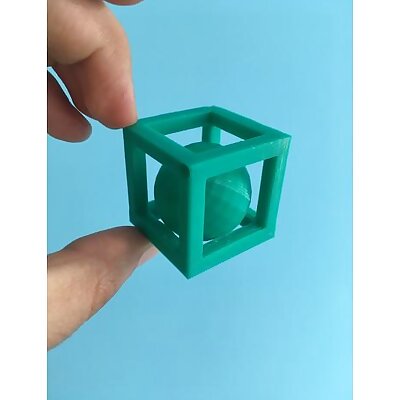 Interdimensional 3d cube and impossible circle