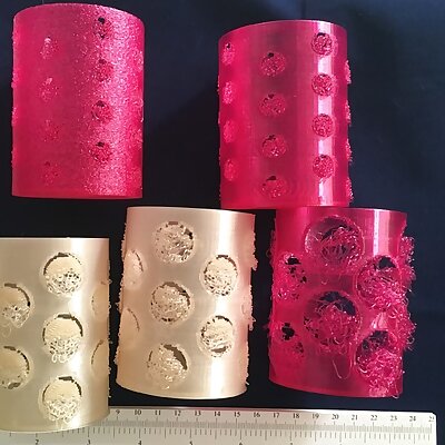 Selective Drop Print Vase  circle holes  customizable