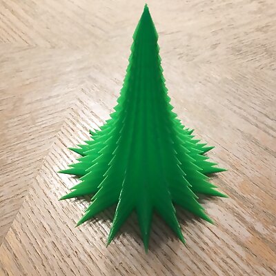 Spiky minimalist vase mode Christmas tree