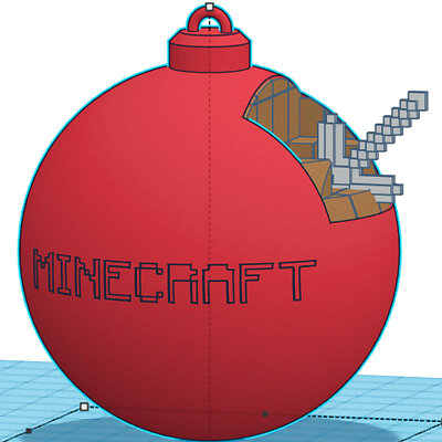 Minecraft Christmas Ornament