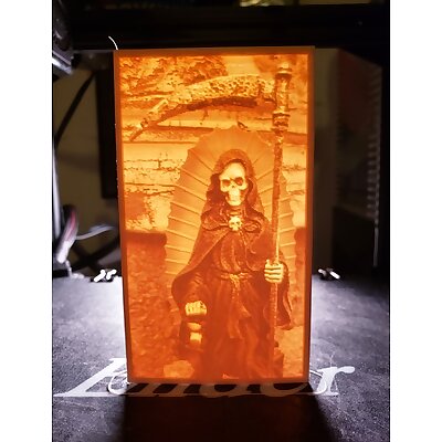 Santa Muerte Lithophane