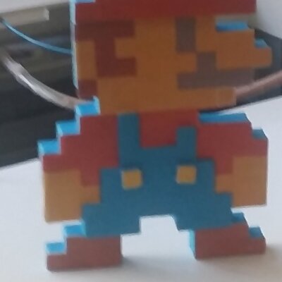 Mario 8 Bit Embossed Details
