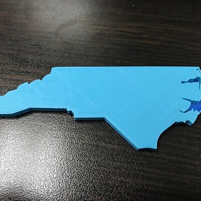 North Carolina Map wOuter Banks