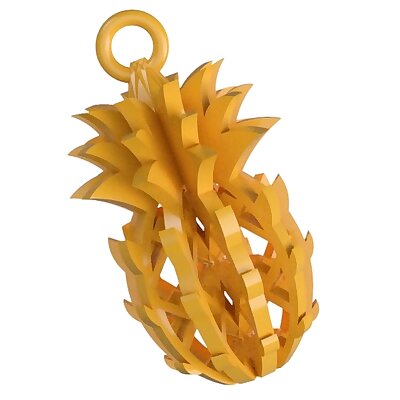 Pineapple Keychain 3D