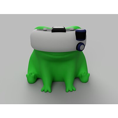 fred the frog but hes flying fpv