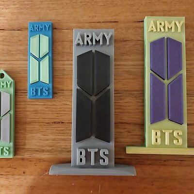 BTS Army two colour keyring and ornament