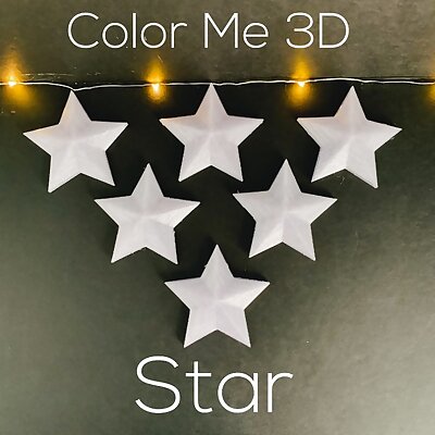 Color Me 3D Star