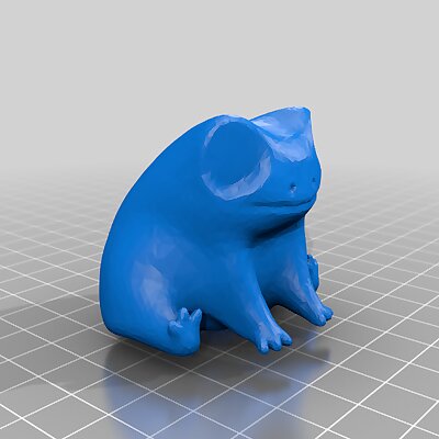 Fred the frog with base for dual material printing