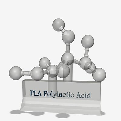 PLA Polylactic Acid MoleculeDisplay