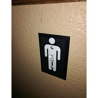 Manhood Switch Plate Cover