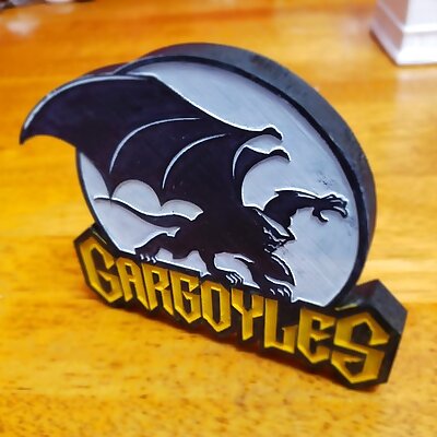 Gargoyles logo stand