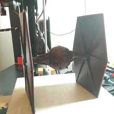 Tie fighter in seperate parts