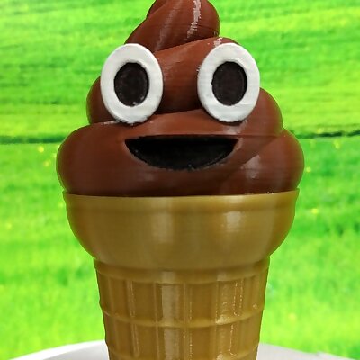 Ice cream Emoji or Poop on a Cone