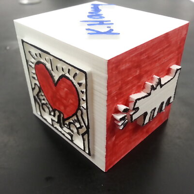 Keith Haring Cube